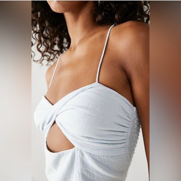 Free People x Jen’s Pirate Booty Gauzy Toy Machine Top Twist Cropped Size Medium - Picture 3 of 14